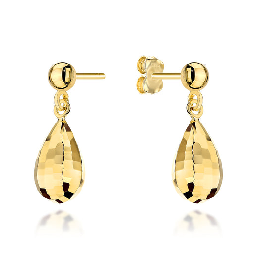 Cercei Aur 14K Suspendati Rotunzi - Eleganță Atemporală