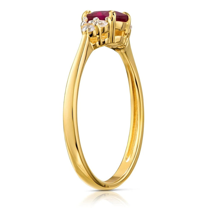 Inel Aur 8K cu Zirconiu și Design Unic