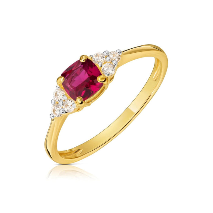 Inel Aur 8K cu Zirconiu și Design Unic