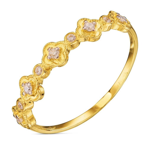 Inel Aur 8K Flori cu Zirconiu