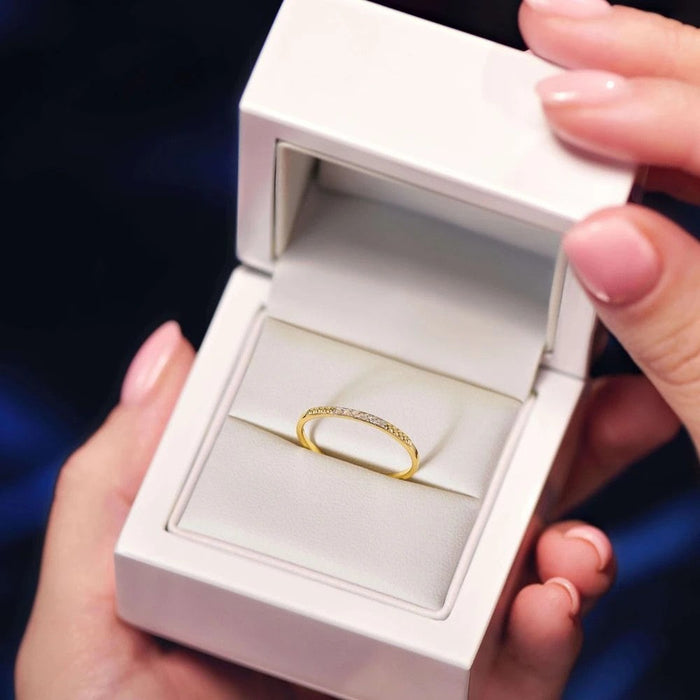 Inel Delicat Aur 8K cu Zirconiu