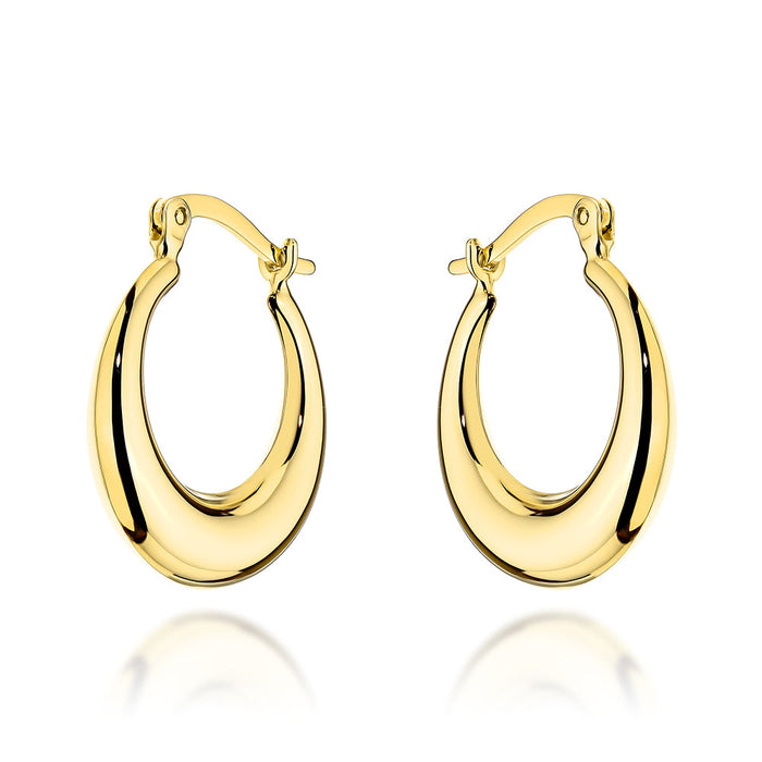 Cercei Aur 14K Rotunzi cu Prindere Engleză