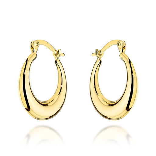 Cercei Aur 14K Rotunzi cu Prindere Engleză