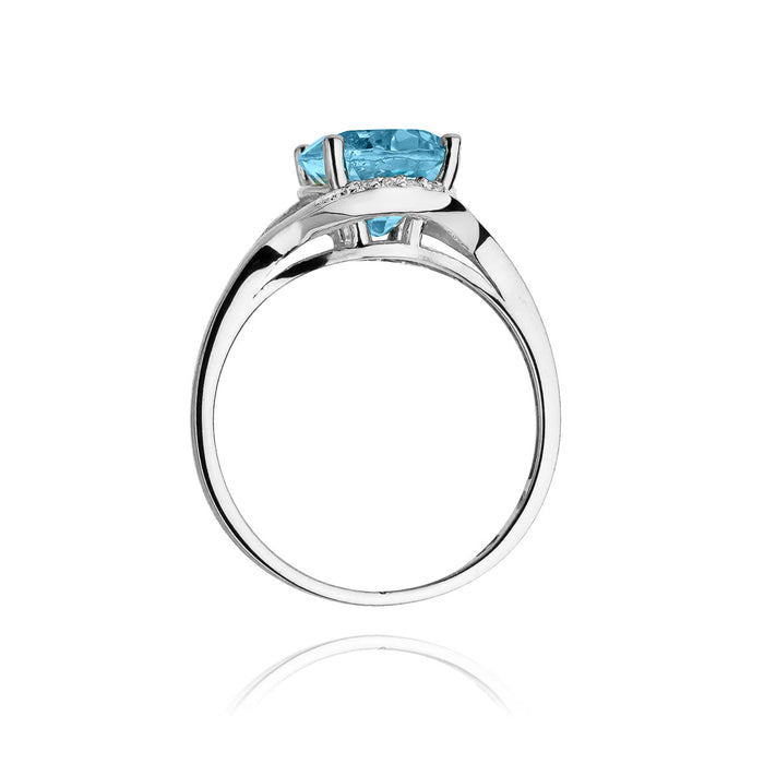 Inel Aur 14k cu Topaz 3.00 ct