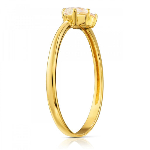 Inel Delicat Aur 8K cu Zirconii