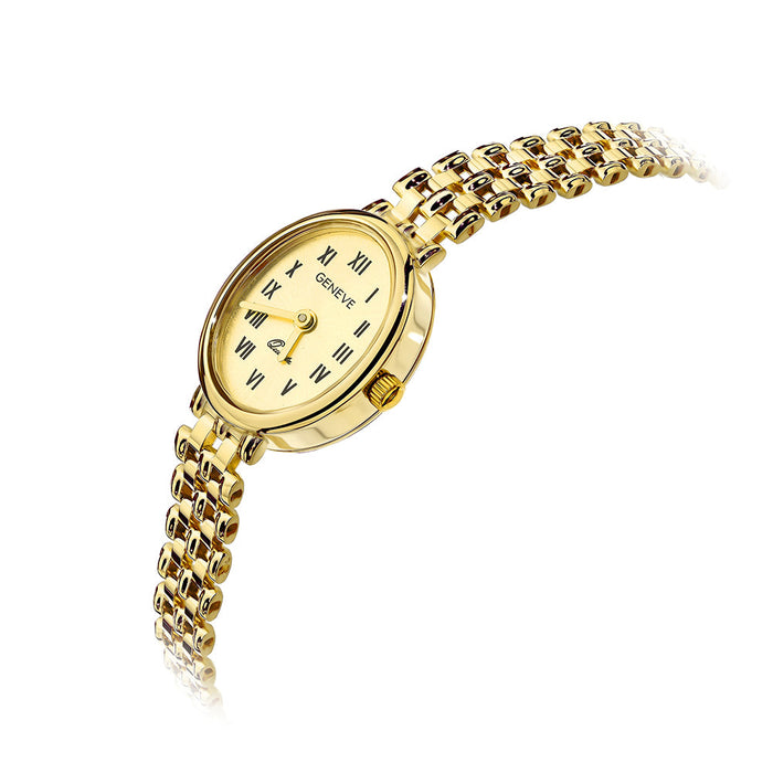 Ceas Aur 14K cu Cadran Oval IX