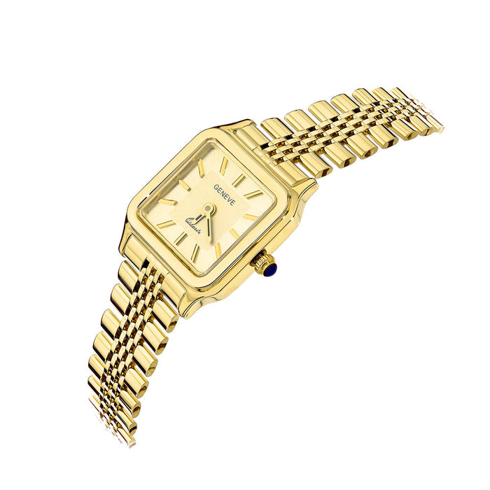 Ceas Aur 14K Cu Cadran Pătrat