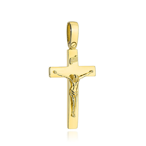 Cruciuliță Aur 14K cu Isus Răstignit
