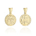 Medalion Aur 14K Sfântul Benedict - Eleganță Divină