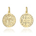 Medalion Aur 14K Sfântul Benedict, Mare