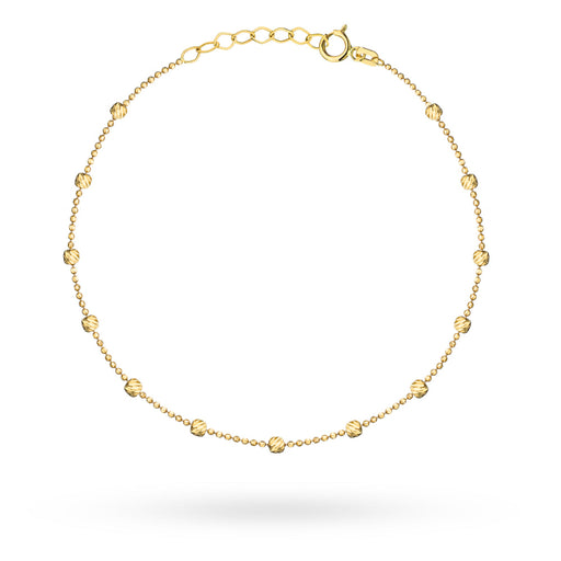 Brățară Aur 14K Cu Bile Diamantate