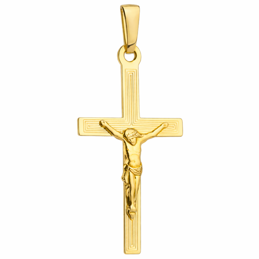 Cruce Aur 14K cu Isus