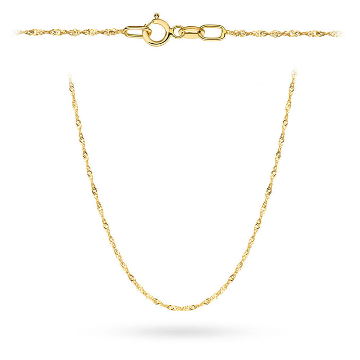 Lanț Aur 14K Singapore 40 cm - Ușor