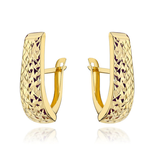 Cercei Aur 14K Lungi, Diamantați