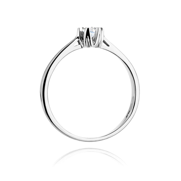 Inel Aur 14k cu Diamant Natural 0.12 ct