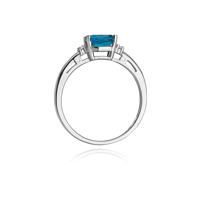 Inel Aur 14K cu Topaz 1.10 ct