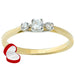 Inel Aur 8K cu Zirconii - Design Elegant