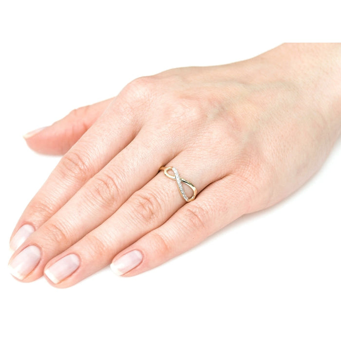 Inel Aur 8K Neschimbare - Inel cu Zirconii