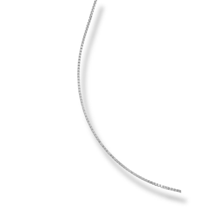 Lant Aur Alb 14K Rombo 45 cm