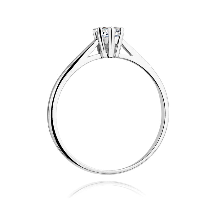 Inel Aur 14K cu Diamant Natural 0.15 ct