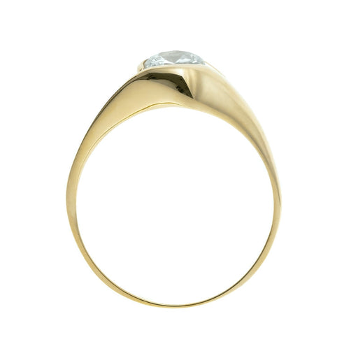 Inel Aur 8K cu Zirconiu Mare - Eleganță și Strălucire