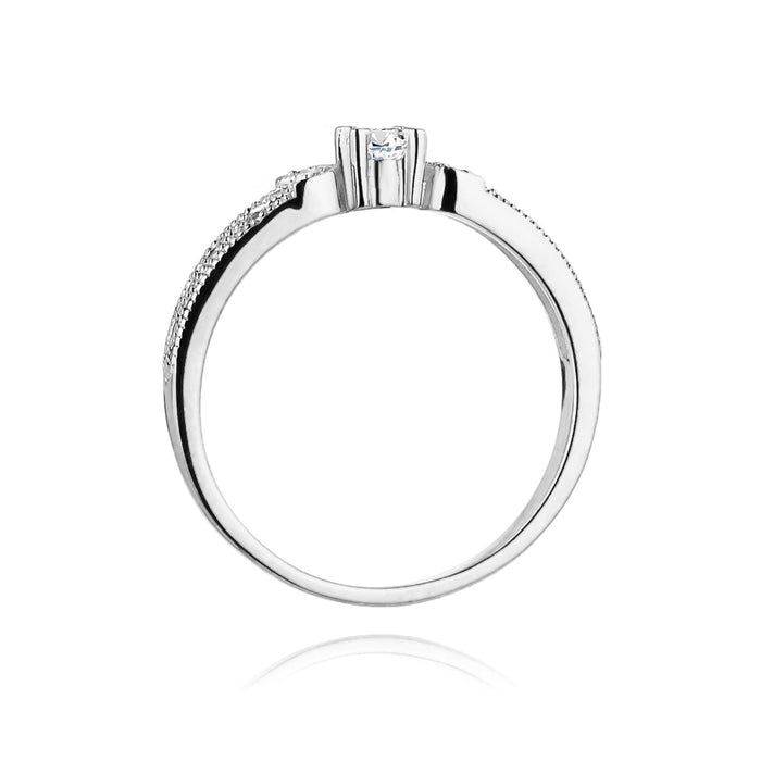 Inel Aur 14K cu Diamante Naturale 0.13 ct
