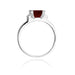 Inel Aur 14k cu Garnet 1.30 ct si Diamante Naturale 0.03 ct