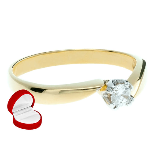 Inel Delicat Aur 8K cu Zirconiu