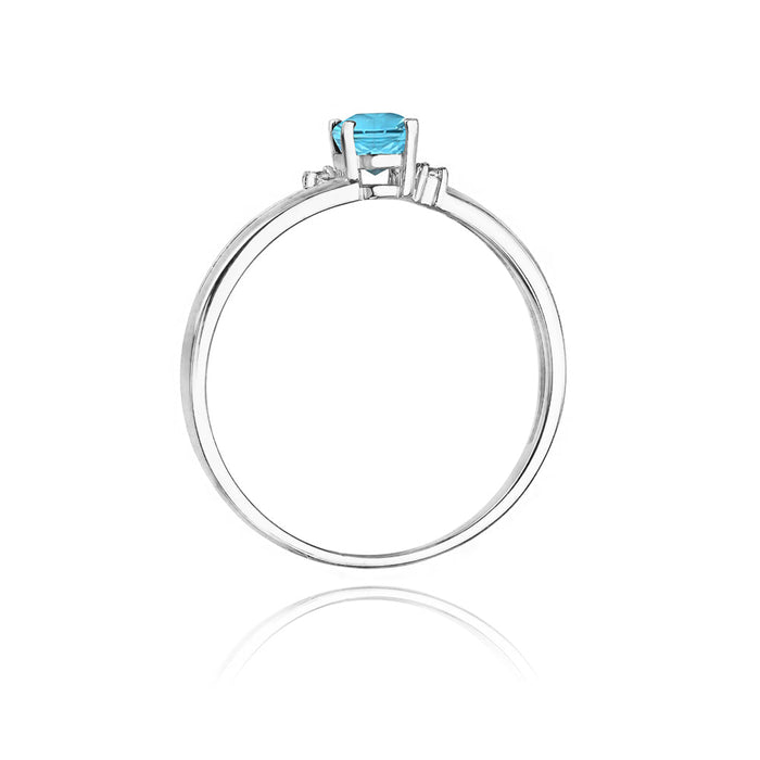 Inel Aur 14K cu Topaz 0.50 ct