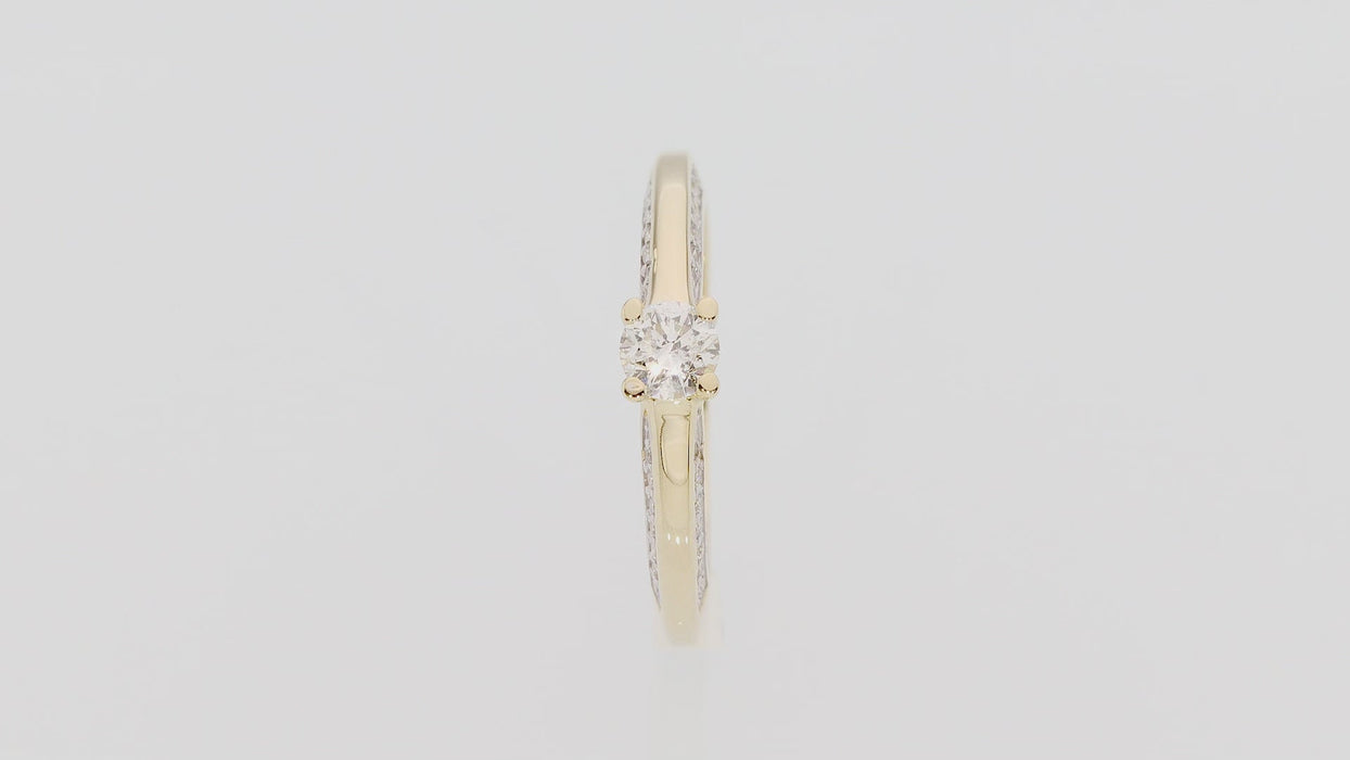 Inel Aur 14K cu Diamant Natural 0.44 ct