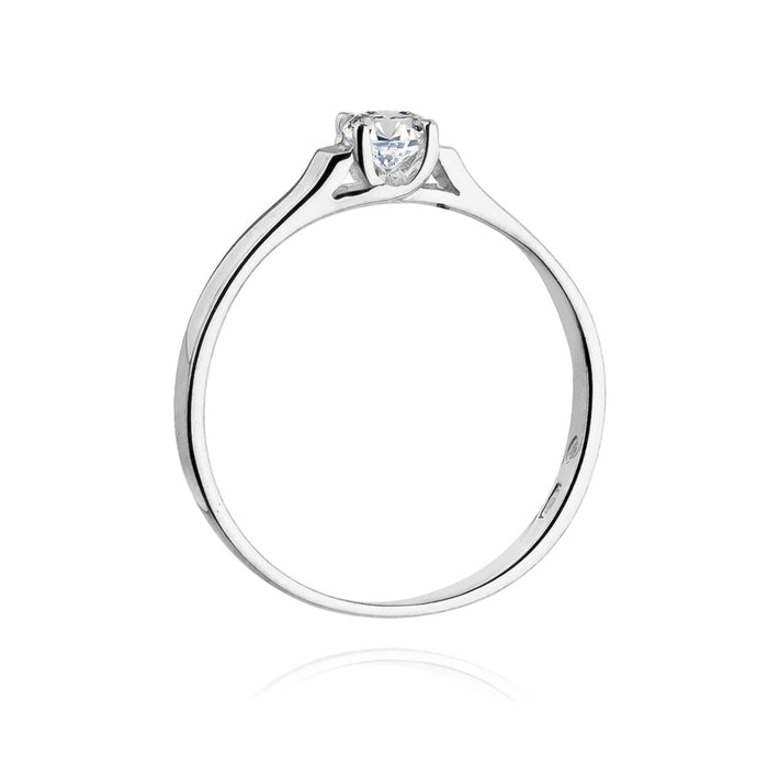 Inel Aur 14K cu Diamant Natural 0.18 ct