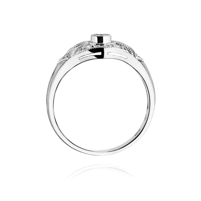 Inel Aur 14K cu Diamante Naturale 0.19 ct