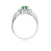 Inel Aur 14K cu Smarald 0.80 ct si Diamante Naturale 0.30 ct