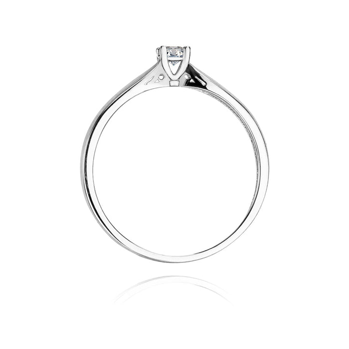 Inel Aur 14K cu Diamant Natural 0.10 ct