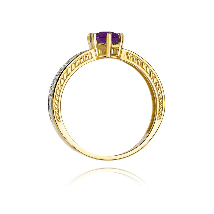 Inel Aur 14k cu Ametist 0.50 ct