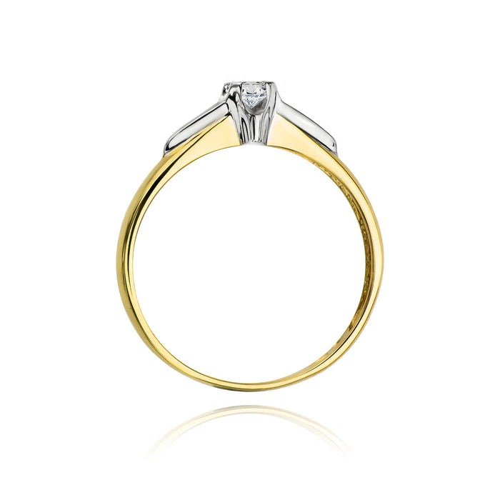 Inel Aur 14K cu Diamant Natural 0.10 ct