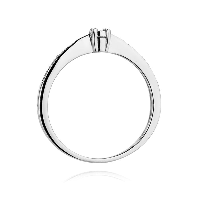 Inel Aur 14K cu Diamant Natural 0.02 ct