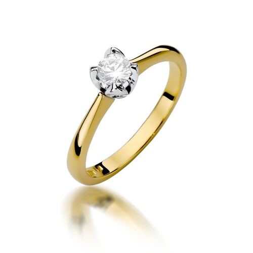 Inel Aur 14k cu Diamant Natural 0.30 ct