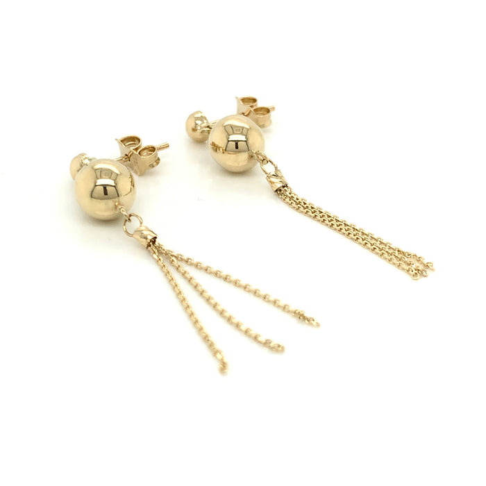 Cercei cu bilă suspendată cu lanțuri