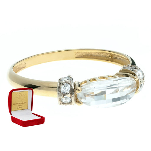 Inel Aur 8K cu Zirconii - Eleganță Subtilă