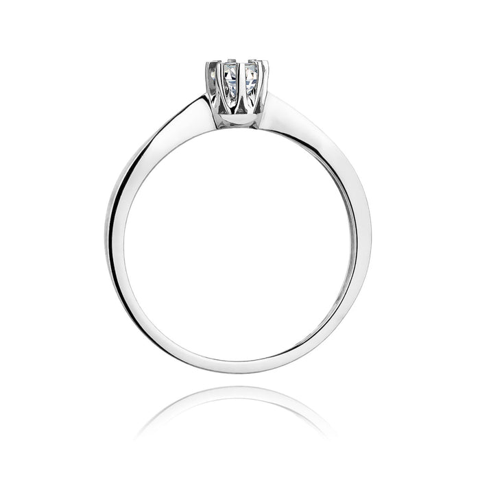 Inel Aur 14K cu Diamant Natural 0.15 ct