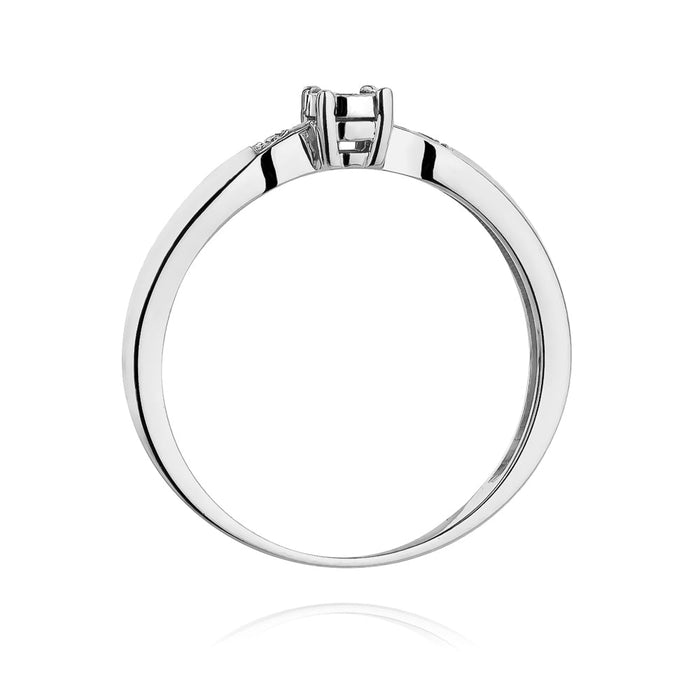 Inel Aur 14K cu Diamant Natural 0.03 ct