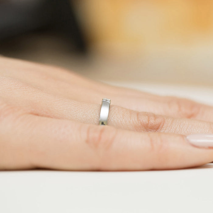 Inel Aur 14K cu Diamant Natural 0.12 ct