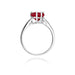 Inel Aur 14K cu Rubin 1.70 ct si Diamante Naturale 0.04 ct