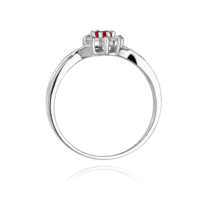 Inel Aur 14k cu Rubin 0.15 ct