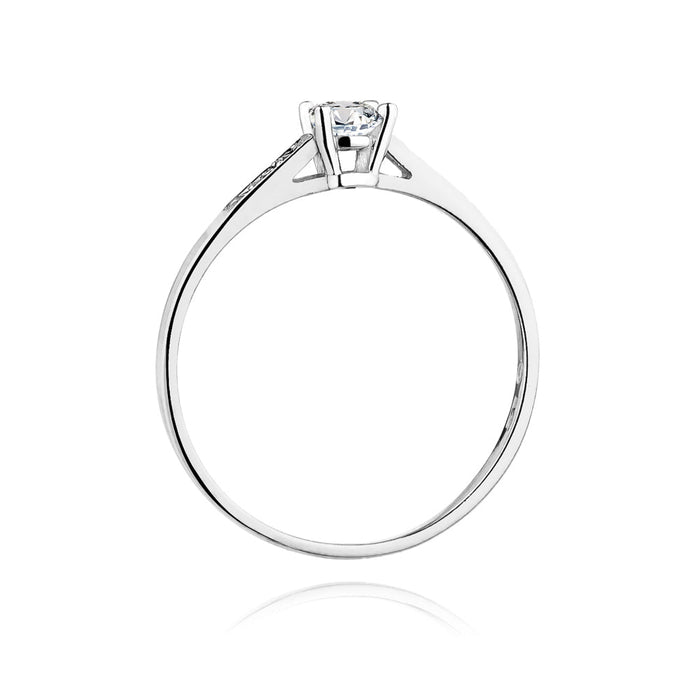 Inel Aur 14K cu Diamant Natural 0.21 ct