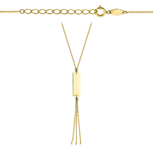 Colier din Aur 14k cu Placuta - 42cm+cm