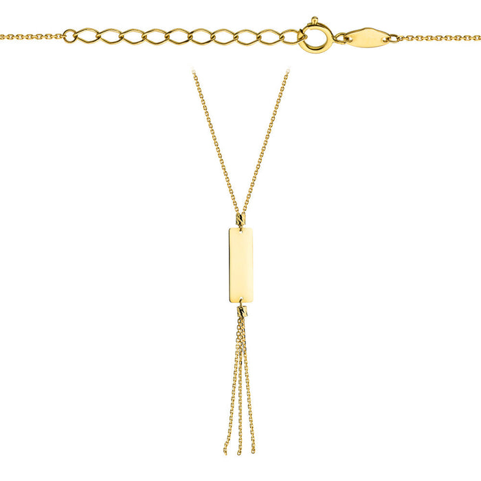 Colier din Aur 14k cu Placuta - 42cm+cm