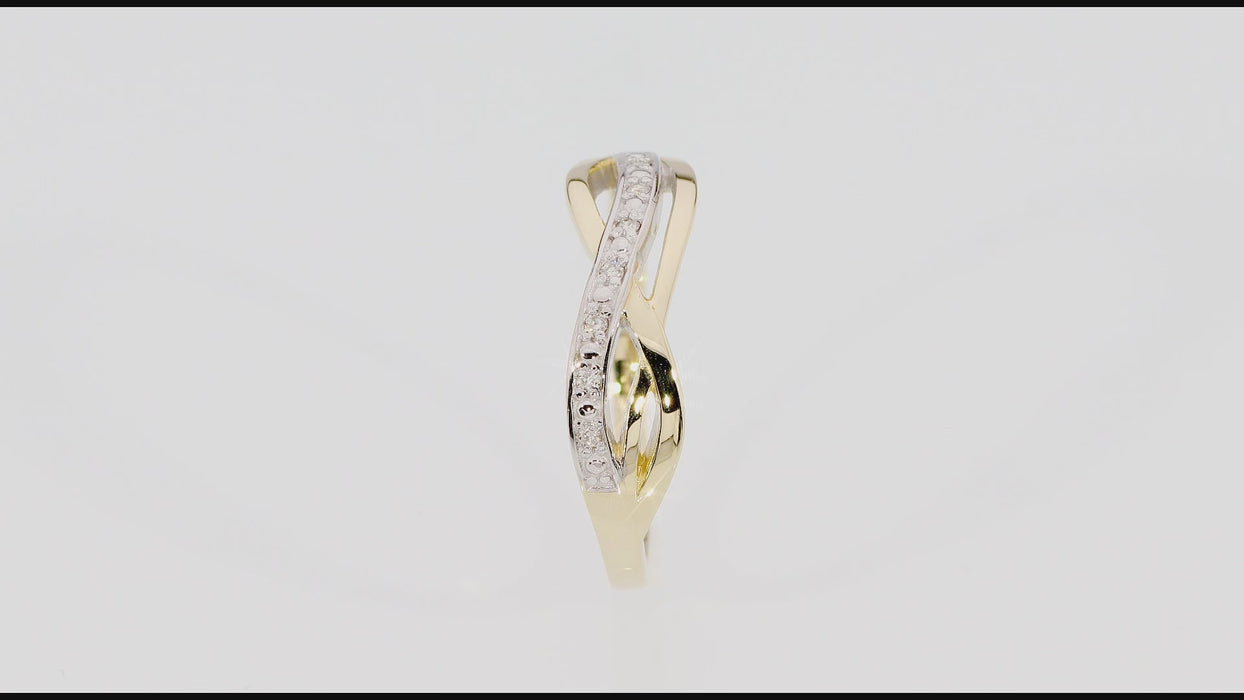 Inel Aur 14K cu Diamant Natural 0.06 ct