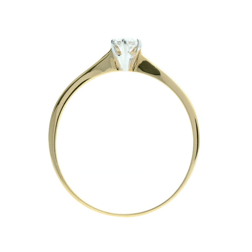 Inel Delicat Aur 8K cu Zirconiu - Eleganță Simplă